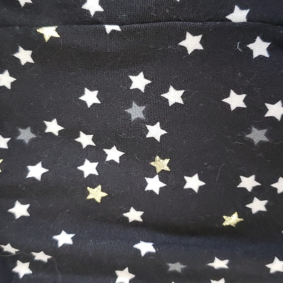 Kensie Girl 3-piece Plush Cream Top with Cat, Star Print Leggings, Headband - Picture 5 of 8